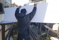 カーポート屋根板貼替