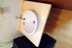 洗面の水栓取替